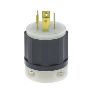 Leviton 2411 20 Amp, 125/250 Voltios, NEMA L14-20P, 3P, 4W, Enchufe de Bloqueo - Imagen 1 de 1
