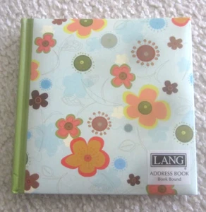 Lang Address Book 6"x6" - Book Bound Flower Power (Hardcover) - Picture 1 of 6