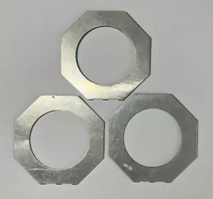 3 Chrome Aluminium Par16 Birdie Gel Frames 75mm Octagonal Theatre Stage Lighting - Picture 1 of 5