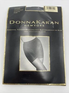 Donna Karan New York Pantyhose Black Essential Toners Small Style A16 Vintage - Picture 1 of 3