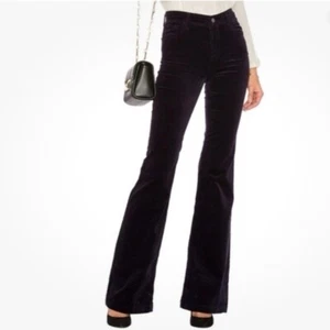 Pantalones de terciopelo negros acampanados marca J Maria talla 31x34 para mujer’s - Imagen 1 de 13