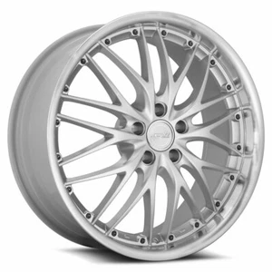 20x8.5 MRR GT1 5x112 +35 Hyper Silver Machine Lip Wheels (Set of 4) - Picture 1 of 3