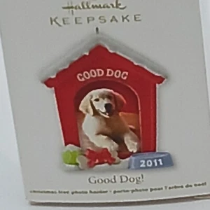 Hallmark 2011 "Good Dog!"Keepsake Christmas Ornament Photo Holder - Picture 1 of 5