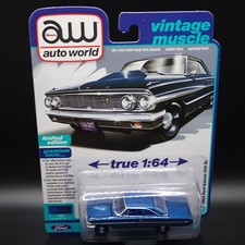 2023 AUTO WORLD 1964 FORD GALAXIE 500 XL VINTAGE MUSCLE VS B REL 4 NO 4 1:64