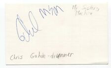 My Sister's Machine - Carte d'index signée 3x5 signature dédicacée Chris Gohde