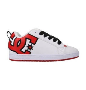 DC SHOES SKATE COURT GRAFFIK WHITE RED BLACK 300529 XWRK MENS UK SIZE 7 - 9.5 - Imagen 1 de 6