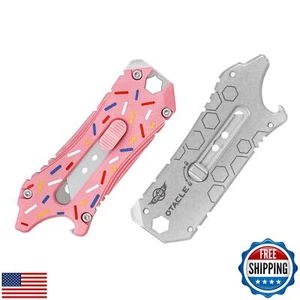OKNIFE Otacle EDC Retractable Utility Knife (Pink) - Picture 1 of 5