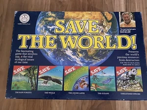 Vintage Save the World Board Game Crown & Andrews 1990 - free post in australia - Picture 1 of 4
