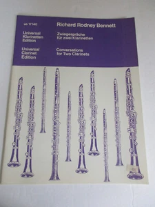 Richard Rodney Bennett Coversations for Two Clarinets Sheet Music - Picture 1 of 3