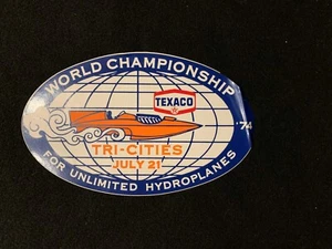 1974 World Championship Unlimited Hydroplane Racing Decal APBA Tri-Cities Texaco - Picture 1 of 1