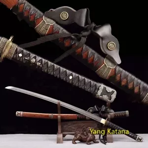 Tachi Very Sharp Manganese Steel Blade Japanese Katana Samurai Sword Full Tang - Picture 1 of 10