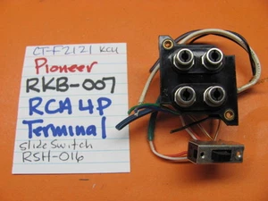 📈PIONEER RKB-007 RCA 4P TERMINAL RSH-016 SLIDE SWITCH CT-F2121 CASSETTE DECK - Picture 1 of 1