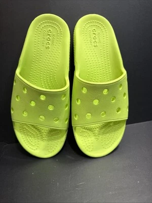 Sandalias Crocs clásicas para niños verde lima J2 impermeables zapatos de natación al aire libre Foto 1 de 4