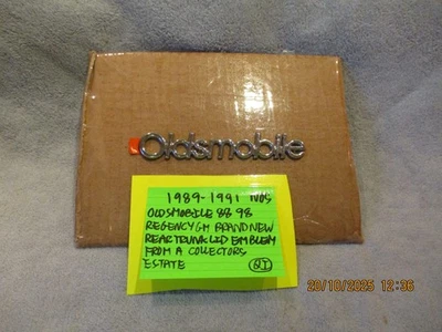 Oldsmobile 88 98 Regency 1989-1991 nuevo emblema de guión de moldura GM ENVÍO GRATUITO Foto 1 de 4