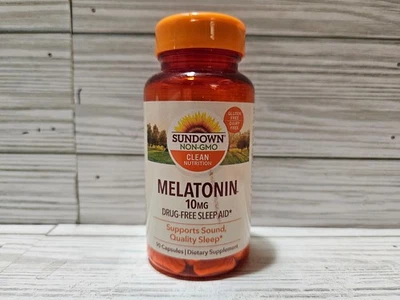 Sundown Melatonina 10 mg Ayuda para dormir sin drogas 90 ct 3/2026 Foto 1 de 3
