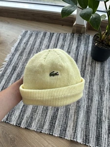 Gorro Lacoste Vintage 00s amarillo talla única - Imagen 1 de 6