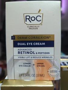 RoC Derm Correxion Dual Eye Cream Advanced Retinol & Peptides 2x0.34oz. - Picture 1 of 1