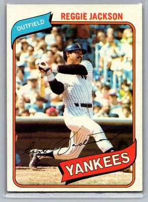 1980 Topps #600 Reggie Jackson b - Image 1 of 2