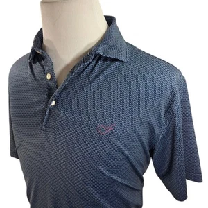 Peter Millar Crown Sport Summer Comfort Golf Polo Rise and Glide Mens Medium - Imagen 1 de 9