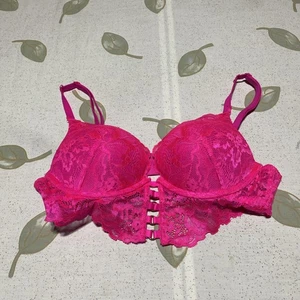 LA SENZA So Free Hello Sugar Bra Sz 32A Pink Lace PushUp Racerback Opt.      BB - Picture 1 of 12
