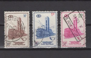 BELGIUM 1956 Bruxelles nord station railway stamps overpr set FINE USED TR 358/0 - Picture 1 of 1