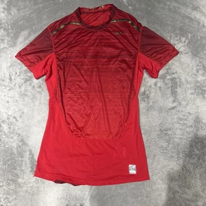 Nike Pro Combat Shirt Large Red Compression Performance Swoosh Drifit Mens - Picture 1 of 8