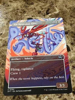 AIR RESPONSE UNIT Magic MTG Aetherdrift Borderless - Image 1 of 2
