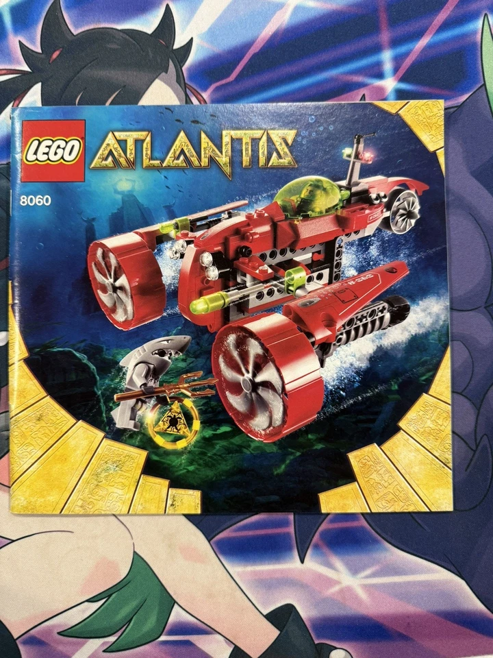 Lego 8060 Atlantis Typhoon Turbo Sub Instruction Manual ONLY - Image 1 of 1