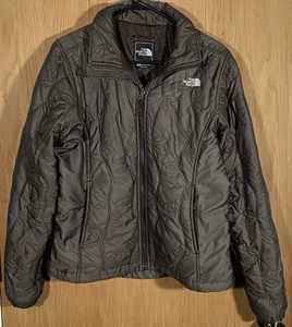 The North Face Women’s M Jacket Full Zip Leaf Vine Stitch Olive Green Insulated - Picture 1 of 10