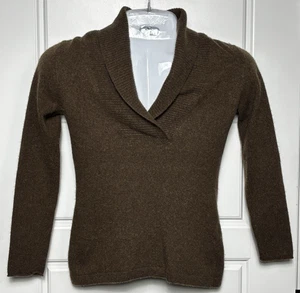 Old Navy 100% Cashmere V-Neck Stretch Sweater Top Shirt- Women's Large - Picture 1 of 3