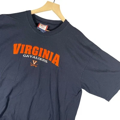 Camiseta para Hombres University of Virginia Cavaliers XL Azul Naranja Camiseta Gráfica NCAA Foto 1 de 4