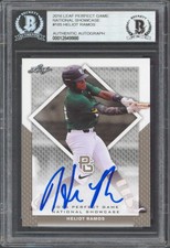 Heliot Ramos Signed 2016 Leaf Perfect Game National Showcase #185 Card BAS Slab