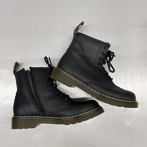 Dr. Doc Martens Air Wair Kinder Größe 3 hüpfende Sohlen Reißverschluss Stiefeletten neu ohne Etikett - Bild 1 von 6