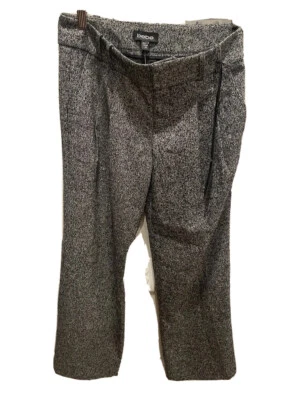 PANTALONES BEBE Tela Tweed Lana Estilo Deidre Pierna Ancha Tiro Medio Talla 2P NUEVO Foto 1 de 4