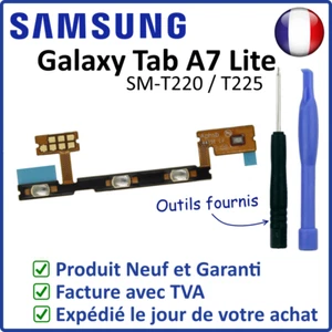 NAPPE DES BOUTON POWER ET VOLUME DE LA SAMSUNG GALAXY TAB A7 LITE SM-T220 T225 - Foto 1 di 4