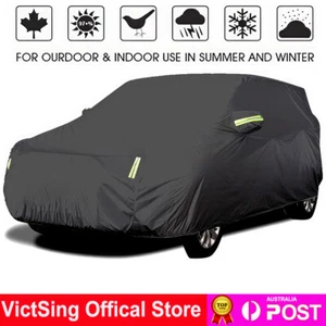 Heavy Duty Waterproof Car Cover Rain Snow UV Full Protection Outdoor Universal - Picture 1 of 19