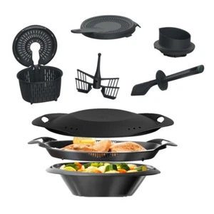 Thermomix TM6 Accesorios Taza Espátula Varoma Cesta a fuego lento Batidor Protector Paquete - Imagen 1 de 7