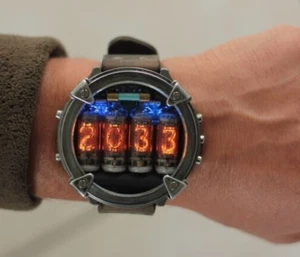 Nixie watch, Metro watch titanium, Handmade, Full functions - Picture 1 of 23
