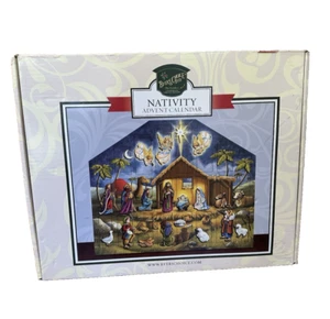Byers Choice Traditions Nativity 2016 Wooden 24 Door Christmas Advent Calendar - Picture 1 of 20