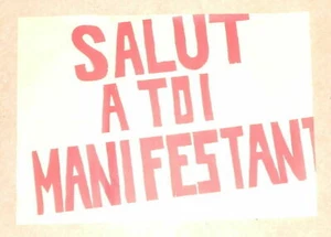 SALUT A TOI MANIFESTANT | Bon état - Picture 1 of 1