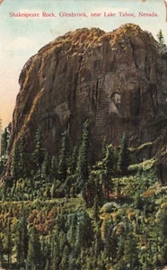 Postcard Shakespeare Rock Glenbrook Near Lake Tahoe Nevada NV 1909 - Picture 1 of 2