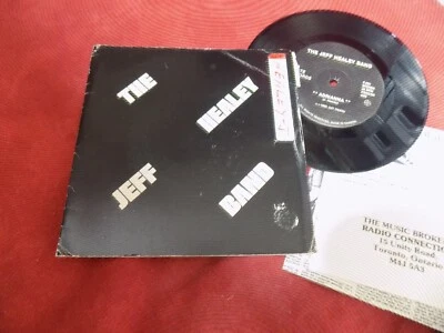 THE JEFF HEALEY BAND Adrianna RARE 7" Canada + inserts 1980s POP Rock - Image 1 of 3