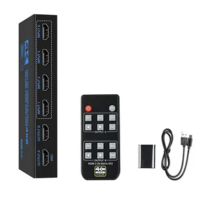 4K 60hz 4x2 HDMI Matrix mit Audio 4X2 Matrix HDMI Switch Splitter 4 in 2 out - Bild 1 von 10