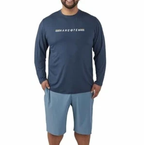 Men's Hang Ten Rashguards Switchfoot Long Sleeve Tee Shirt Blue Size XXL NWT  - Picture 1 of 8