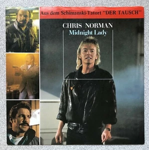 1986 Chris Norman “Midnight Lady” 45/Pic Slv • German - Picture 1 of 4