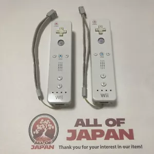 Nintendo Wii Remote Controller White Lot of 2 OEM Tested - Picture 1 of 8