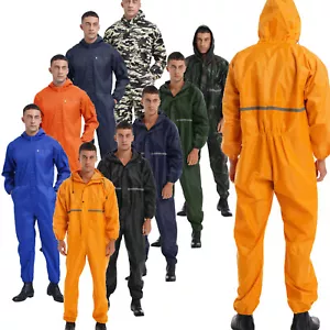 Herren Arbeitsoverall Einteiler Mechaniker Arbeitskleidung Overall Latzhose Anzug - Bild 1 von 109