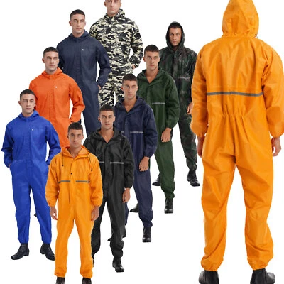 Mens Work Overalls One Piece Mechanics Workwear Coverall Dungarees Suits - Image 1 of 4