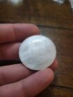 ANTIQUE CHINESE CARVED ENGRAVED MOTHER OF PEARL GAMING GAMBLING POKER CHIP