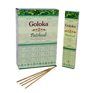 Goloka Patchouli Agarbatti Masala Natural Fragrance Temple Incense Sticks 180g